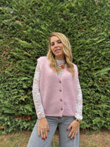 8 - Gilet TOM - Rose bébé