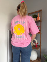 T-shirt AMOUR AU SOLEIL Rose