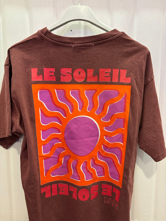 T-shirt SOLEIL Bordeaux