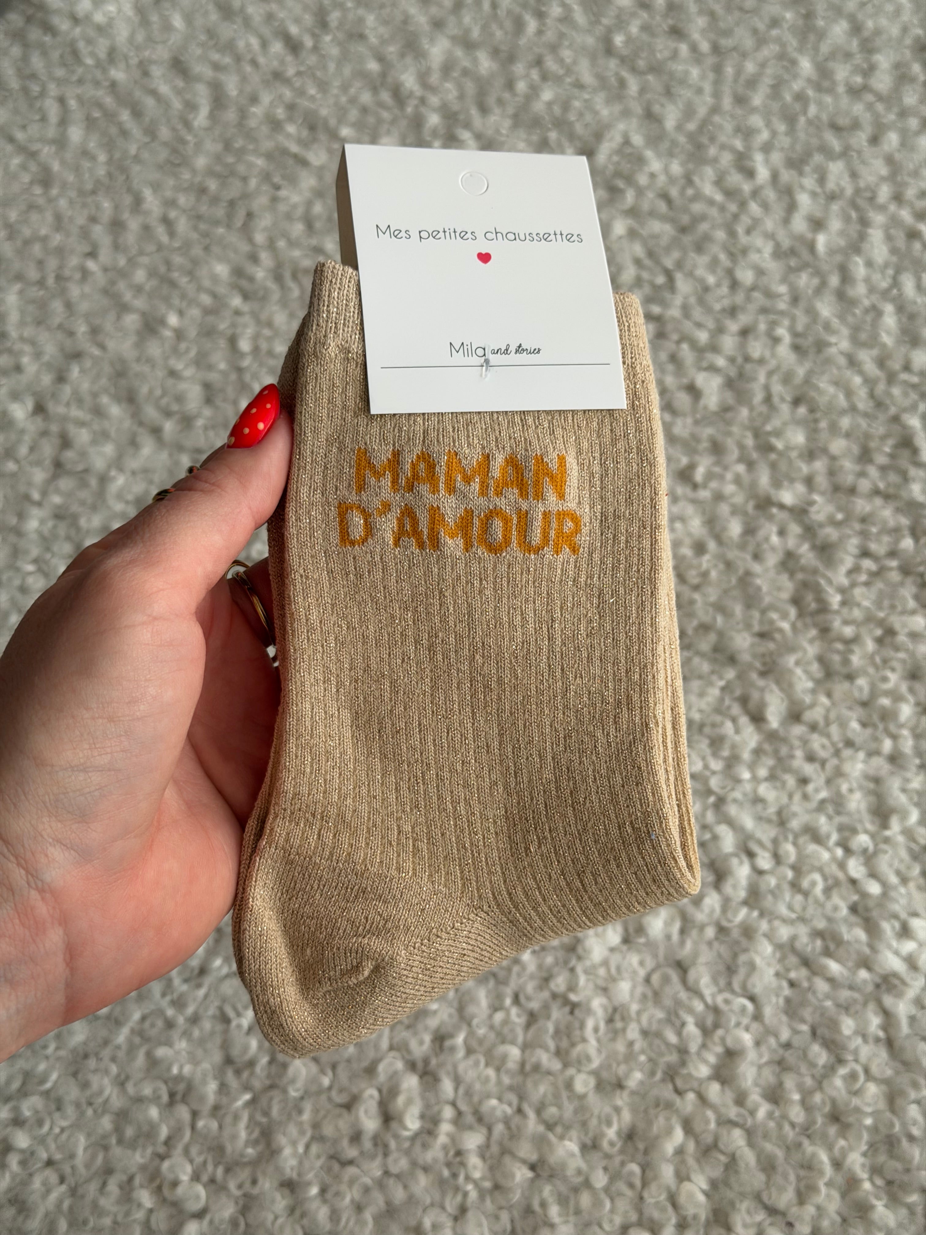 Chaussettes montantes MAMAN D’AMOUR