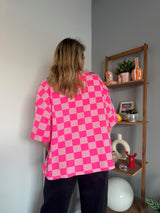 T-shirt à carreaux CAROLINE Rose + Rose