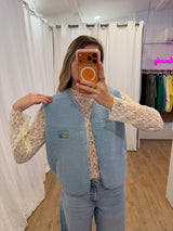 Gilet sans manches ANNA Bleu ciel