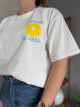 T-shirt AMOUR AU SOLEIL Blanc
