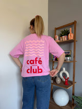 T-shirt CAFÉ CLUB Rose
