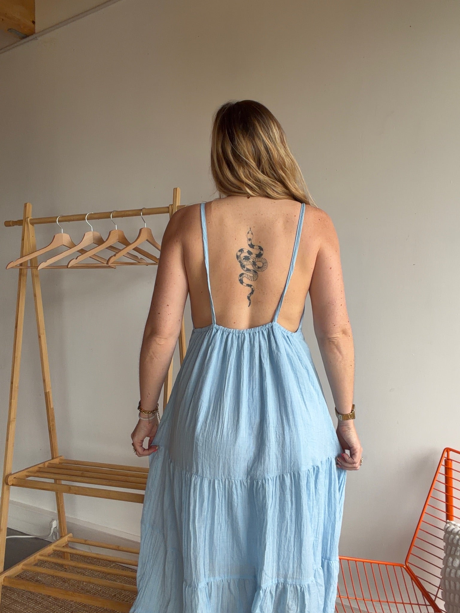 Robe LOUISA Bleu ciel