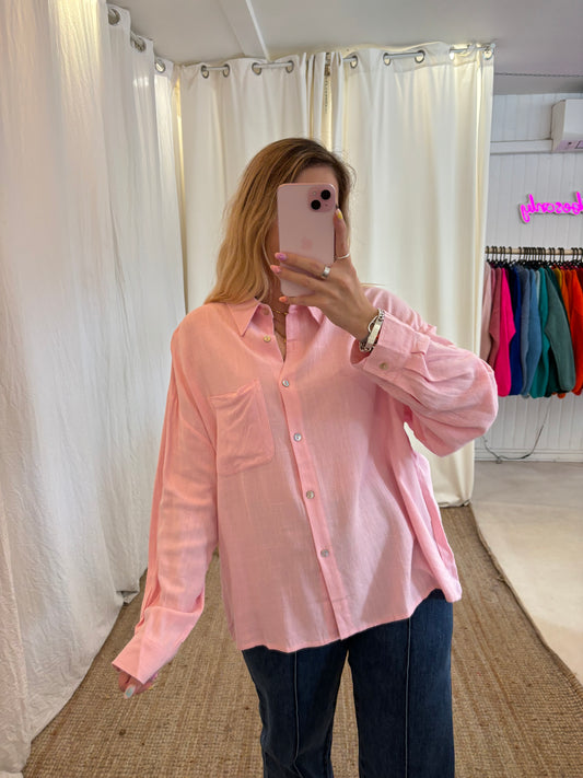 Chemise GABRIELA Rose clair