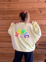 Sweat ICONIC Jaune + Multicolore