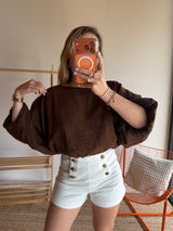 Blouse LISA Chocolat