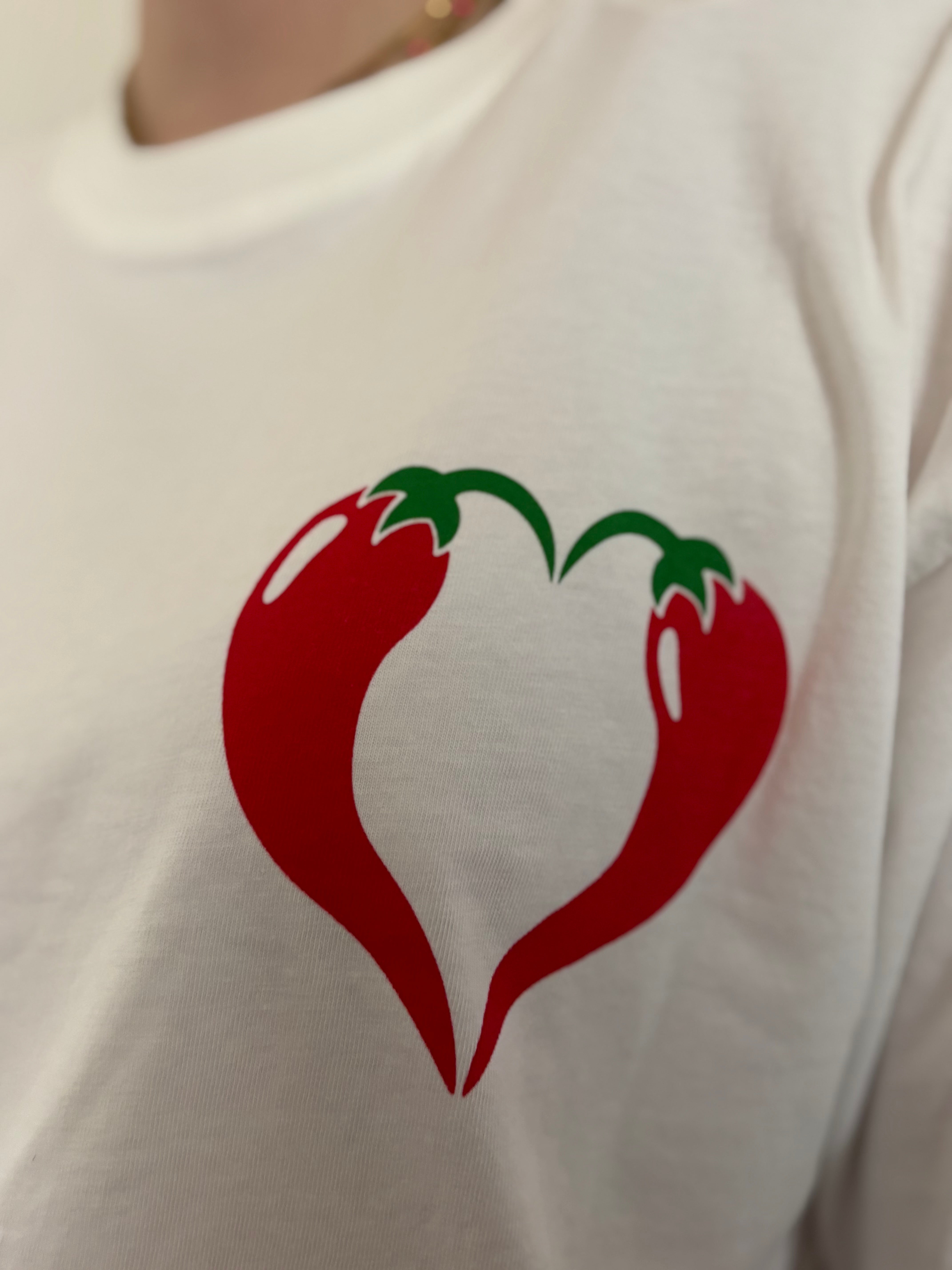 T-shirt SPICY LOVE Blanc ••