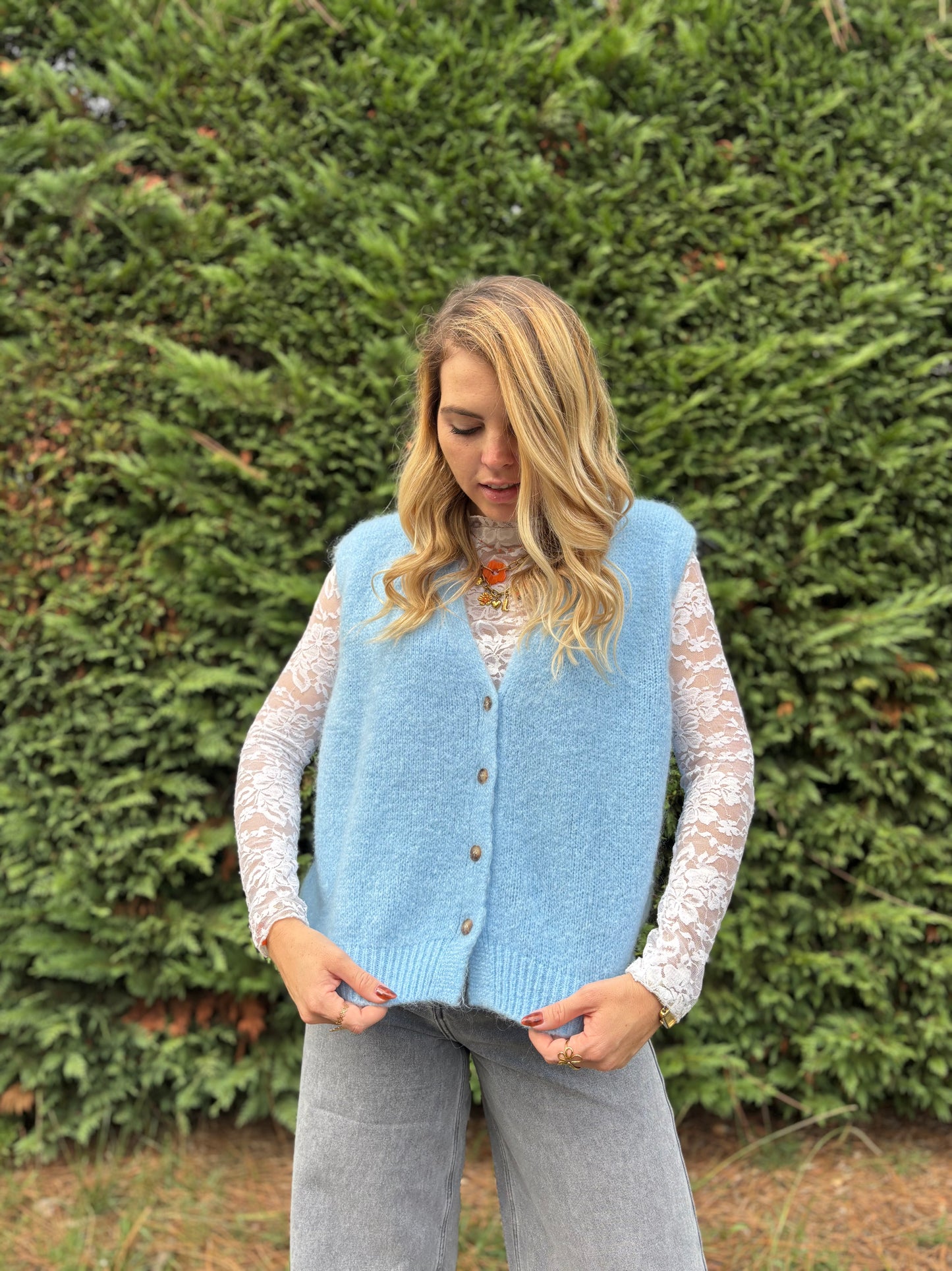 18 - Gilet TOM - Bleu ciel