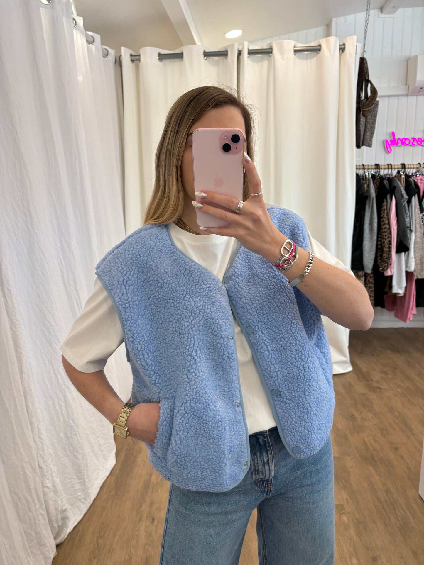 Veste sans manches ABY Bleu ciel