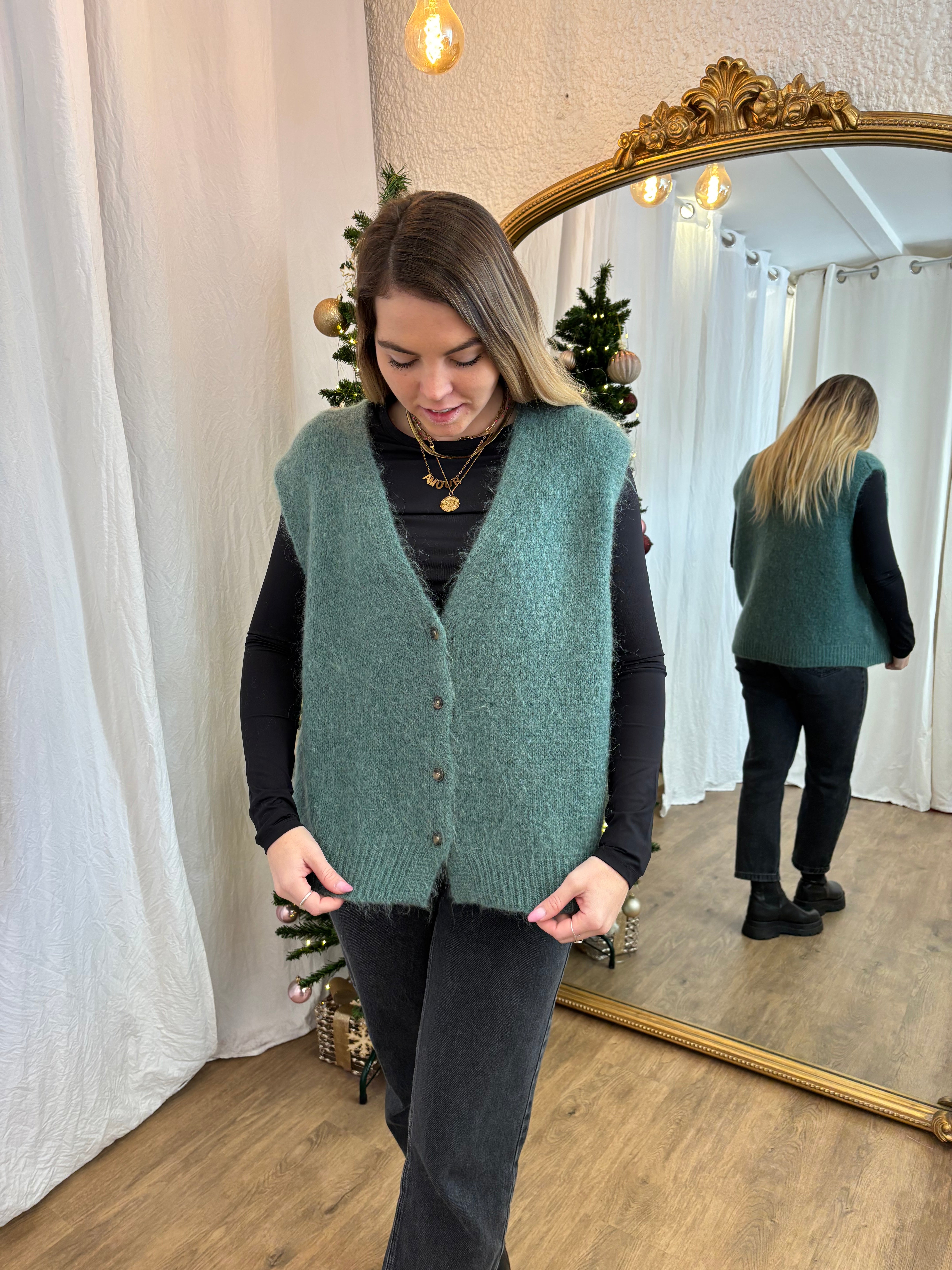 38 - Gilet TOM - Vert menthe