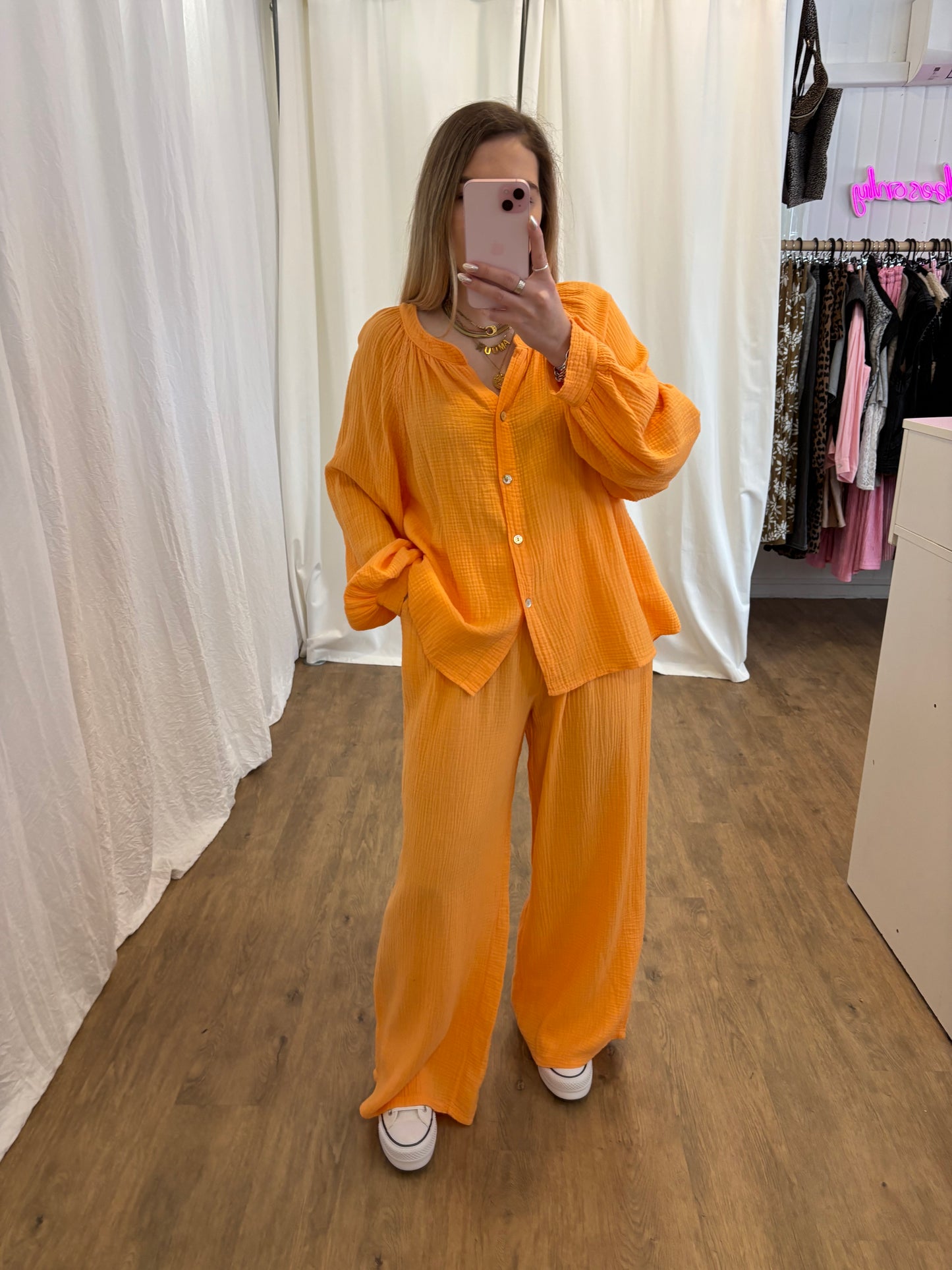 Pantalon LYA Orange agrume