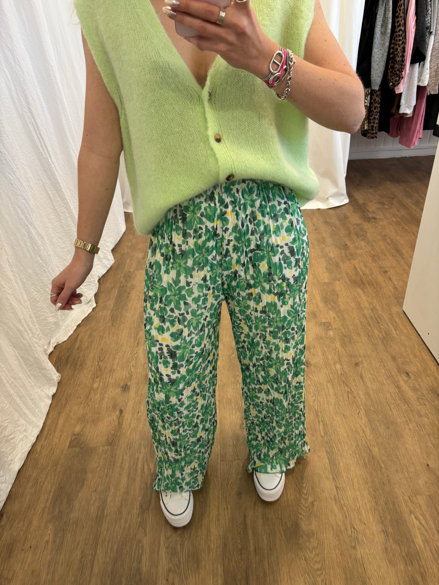 6 - Pantalon plissé BILI Vert