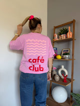 T-shirt CAFÉ CLUB Rose
