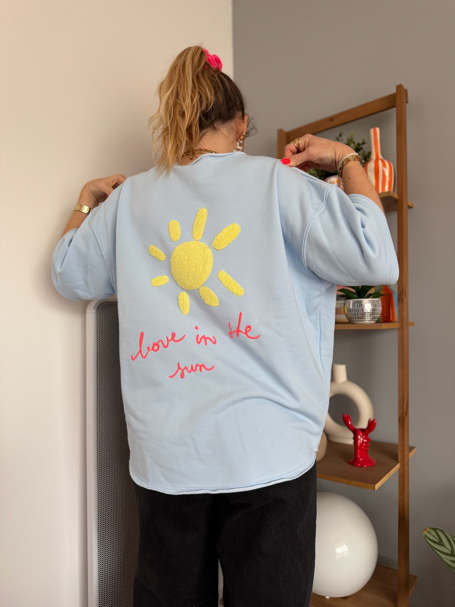 Sweat LOVE IN THE SUN Bleu