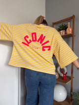 T-shirt marinière ICONIC Jaune + Beige