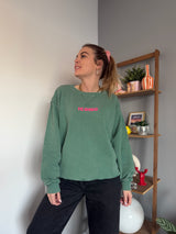 Sweat ICONIC Vert bouteille