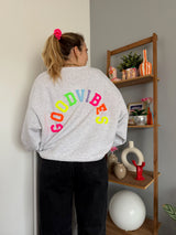 Sweat GOOD VIBES Gris