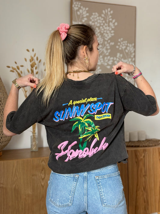 T-shirt HONOLULU Noir