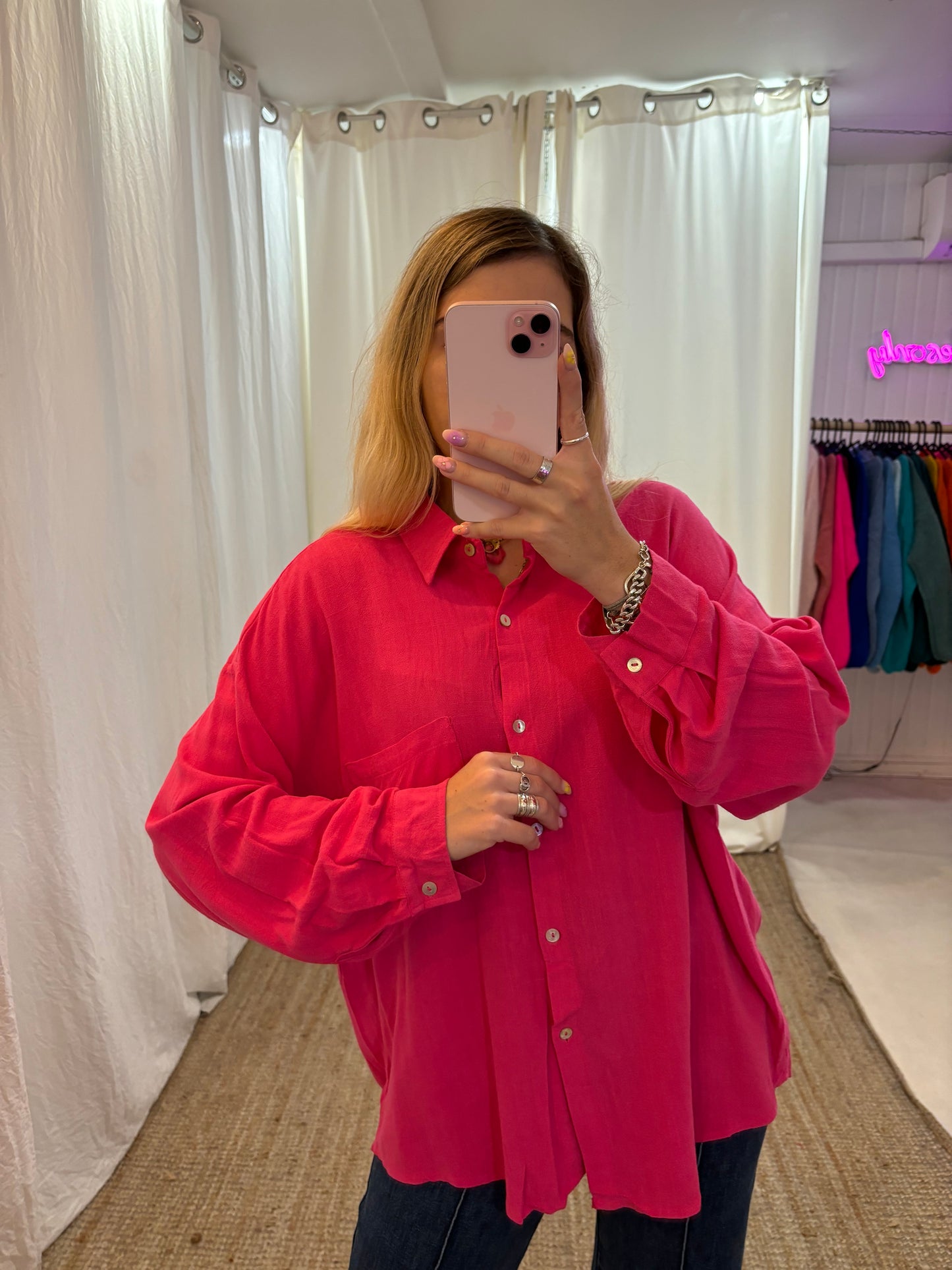 Chemise GABRIELA Framboise