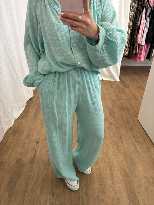 Pantalon LYA Vert d'eau
