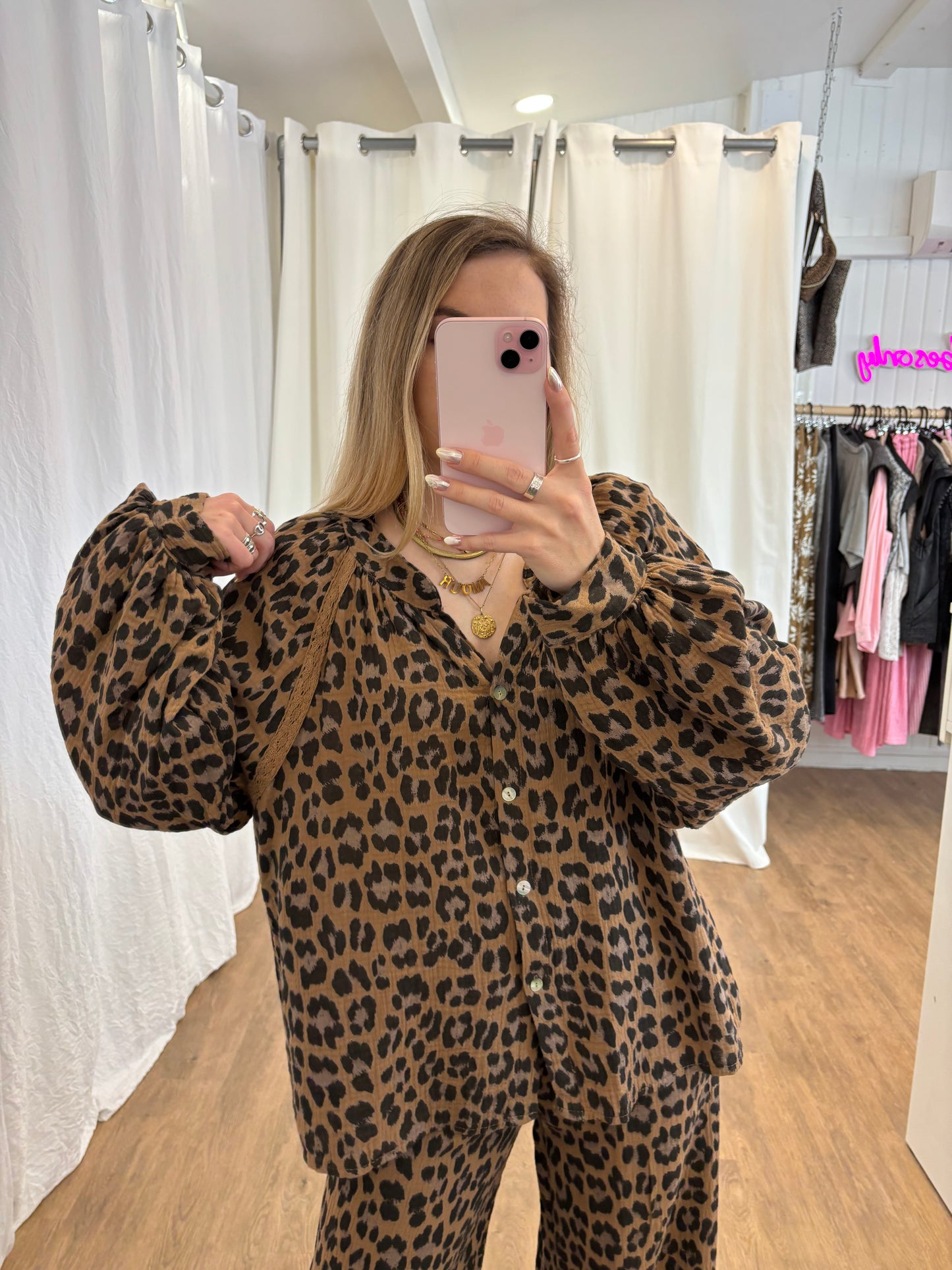 Blouse LYA Léopard Camel