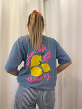 T-shirt LEMONS Bleu •