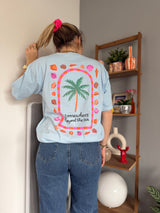 T-shirt COQUILLAGE Bleu ciel