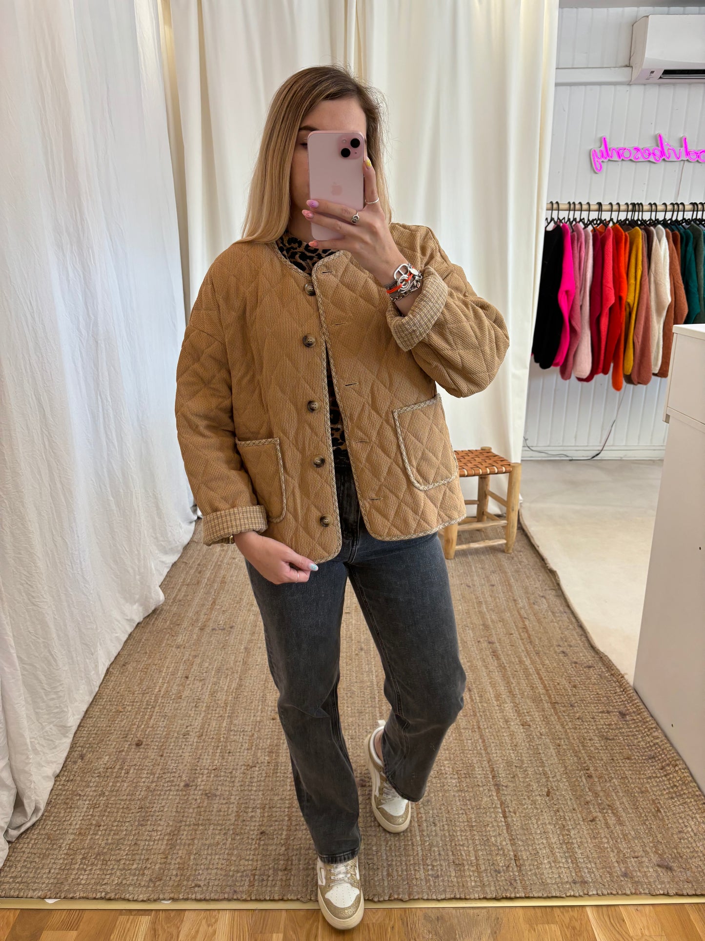 Veste matelassée SUZETTE Camel