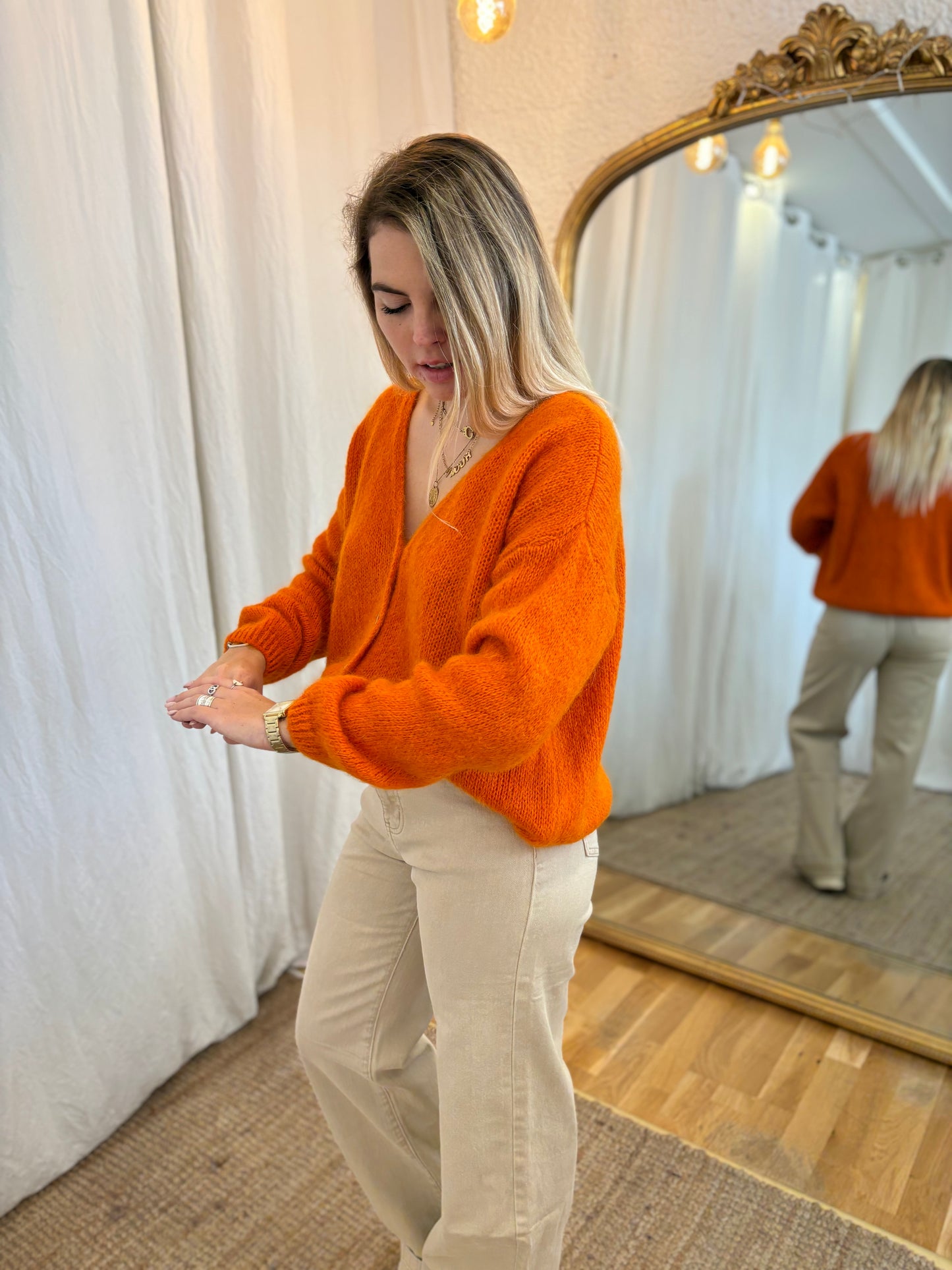 59 - Gilet LOU - Citrouille 🧡