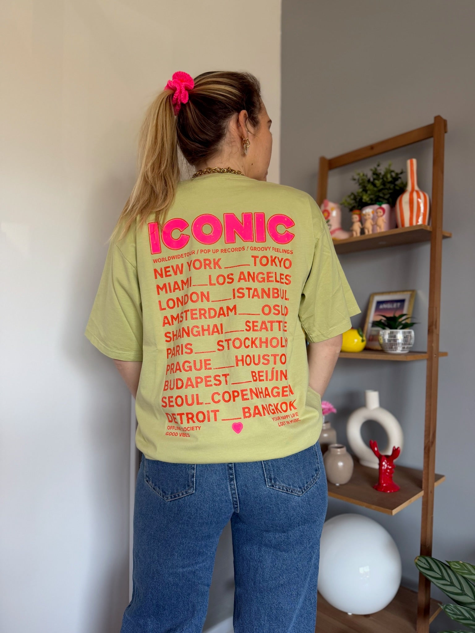 T-shirt ICONIC Vert Avocat