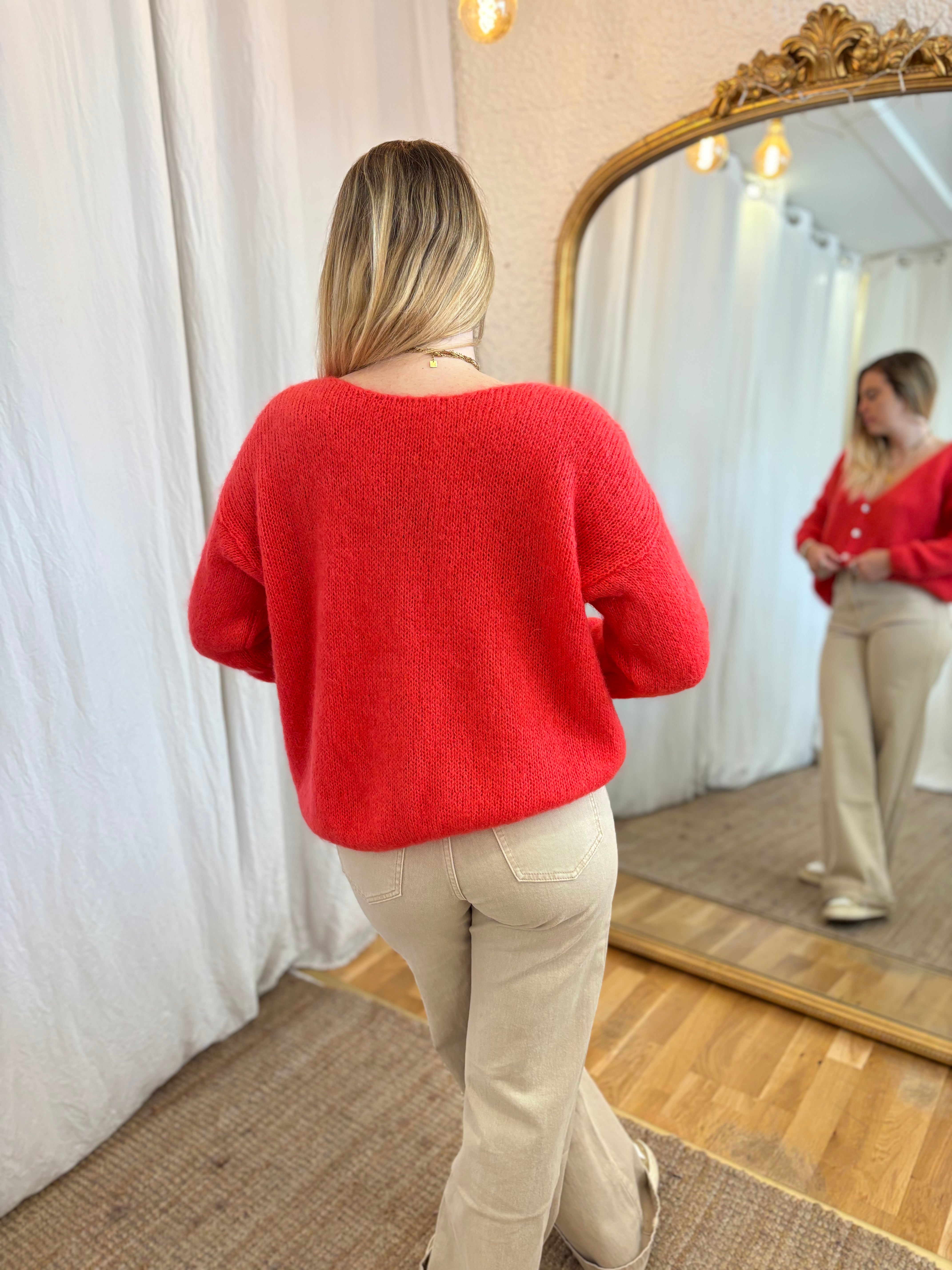 9 - Gilet LOU - Corail 🧡