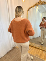 51 - Gilet LOU - Marron / Orangé 🧡