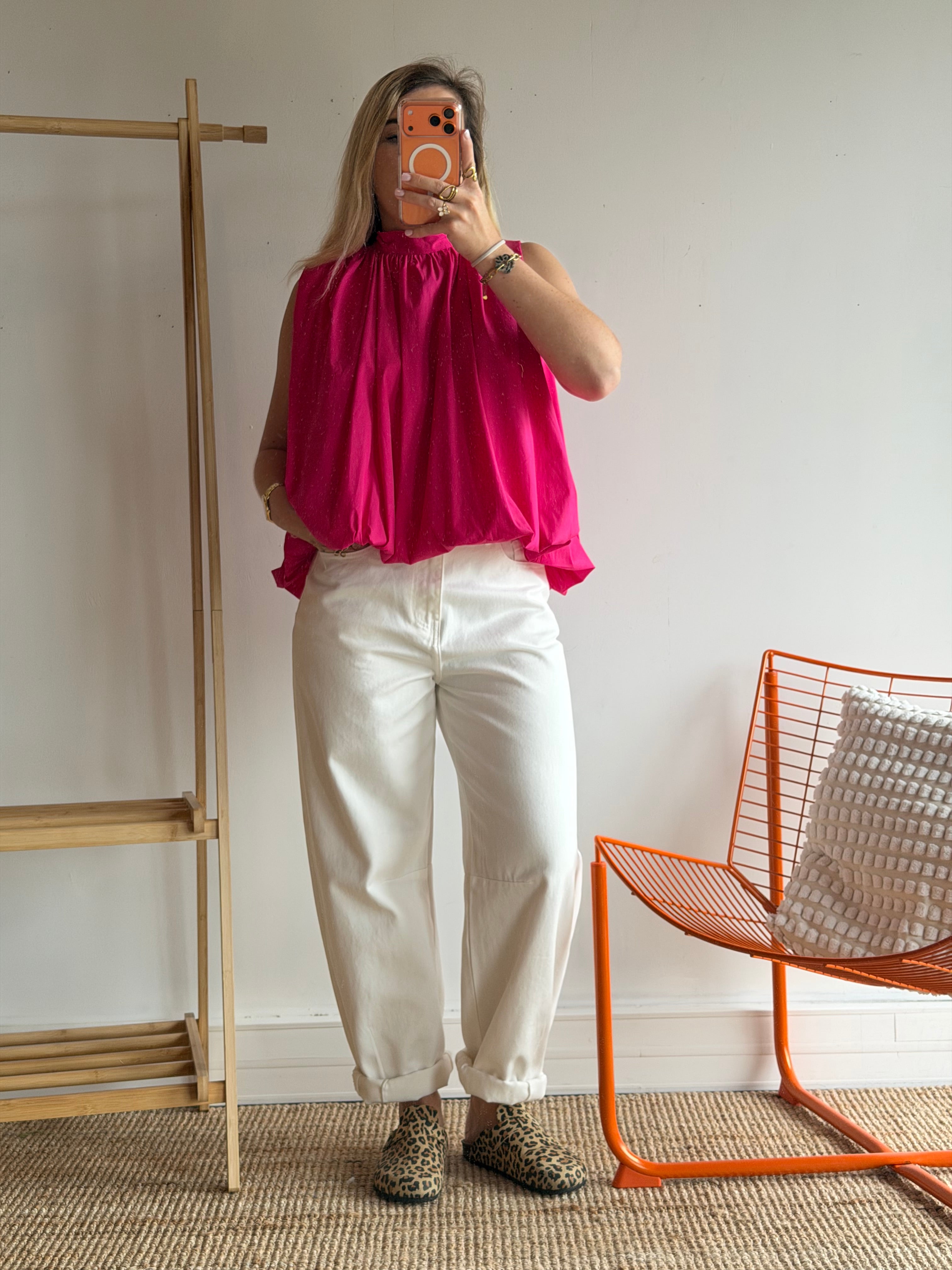 Top CARLA Fushia