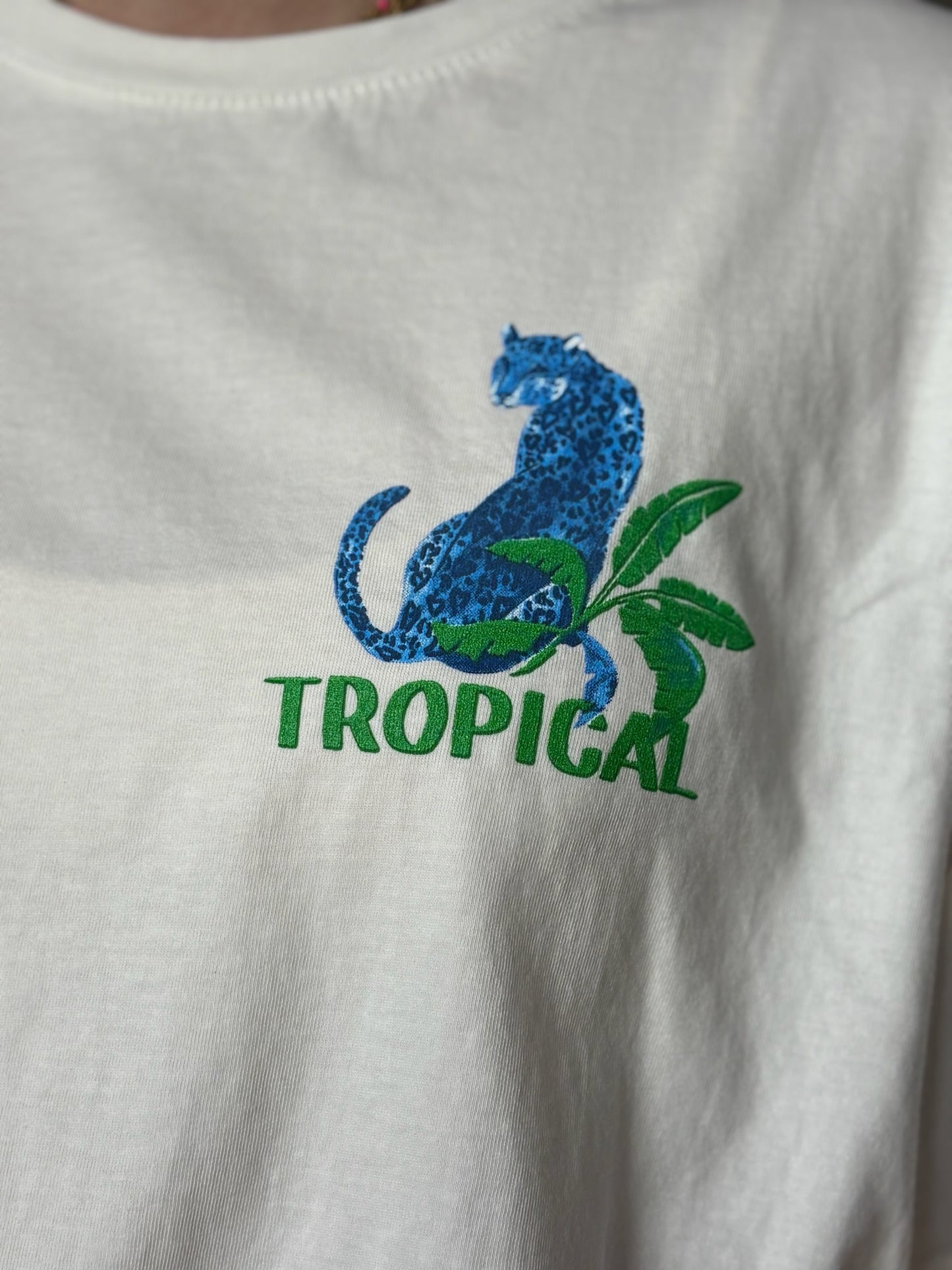 T-shirt TROPICAL Blanc