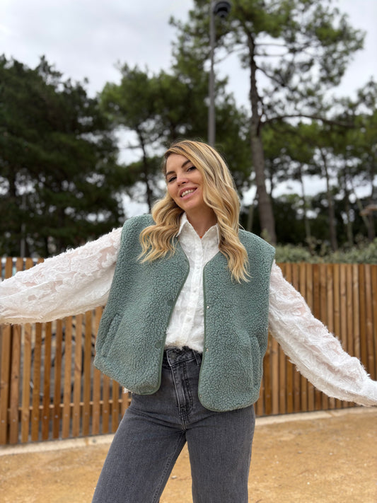 Veste sans manches ABY Vert clair