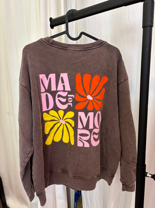 Sweat MADE FOR MORE Marron