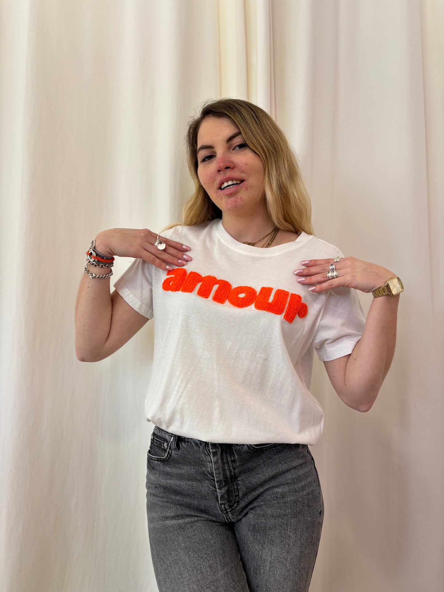 T-shirt AMOUR Orange