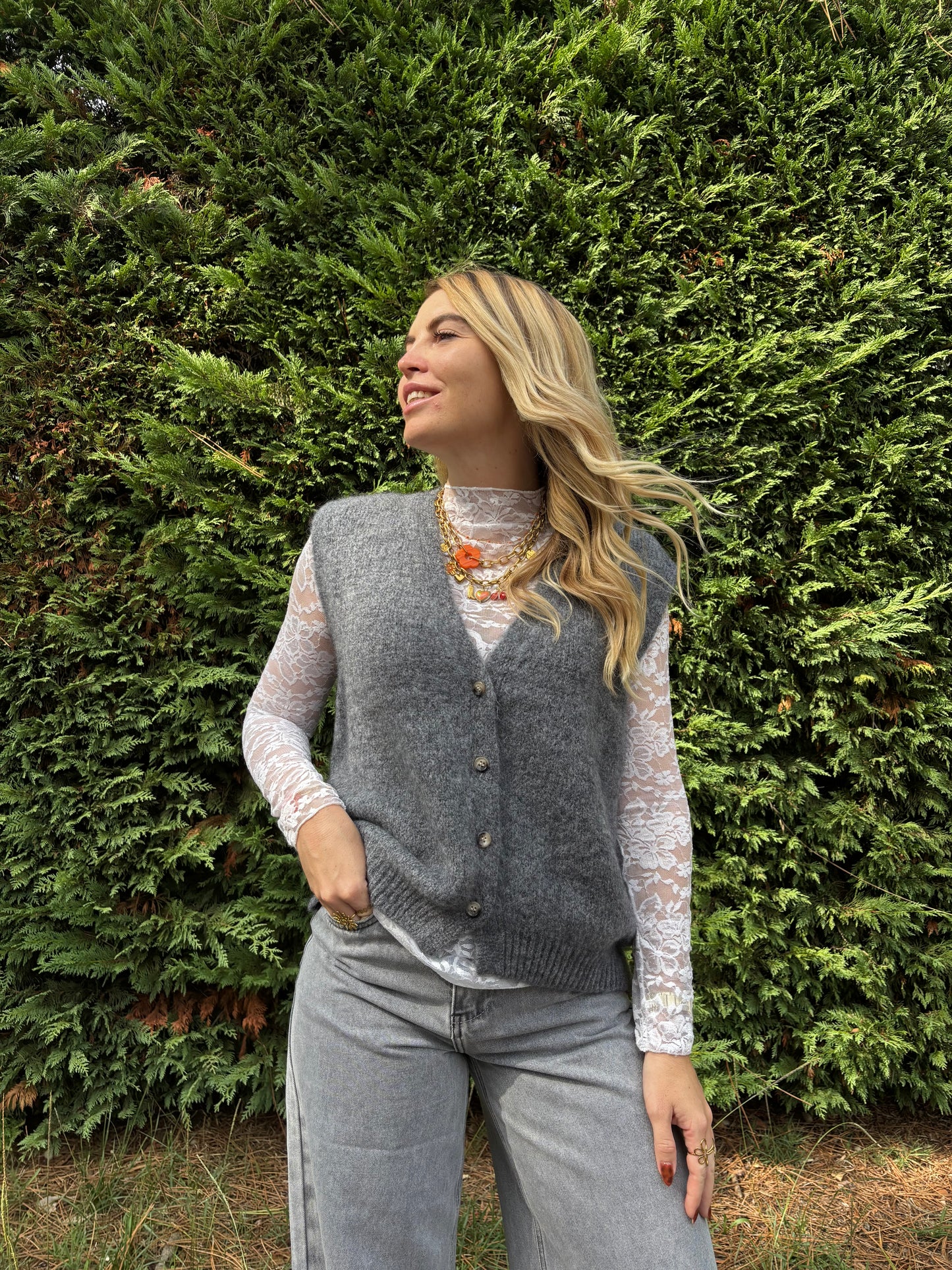 1 - Gilet TOM - Gris