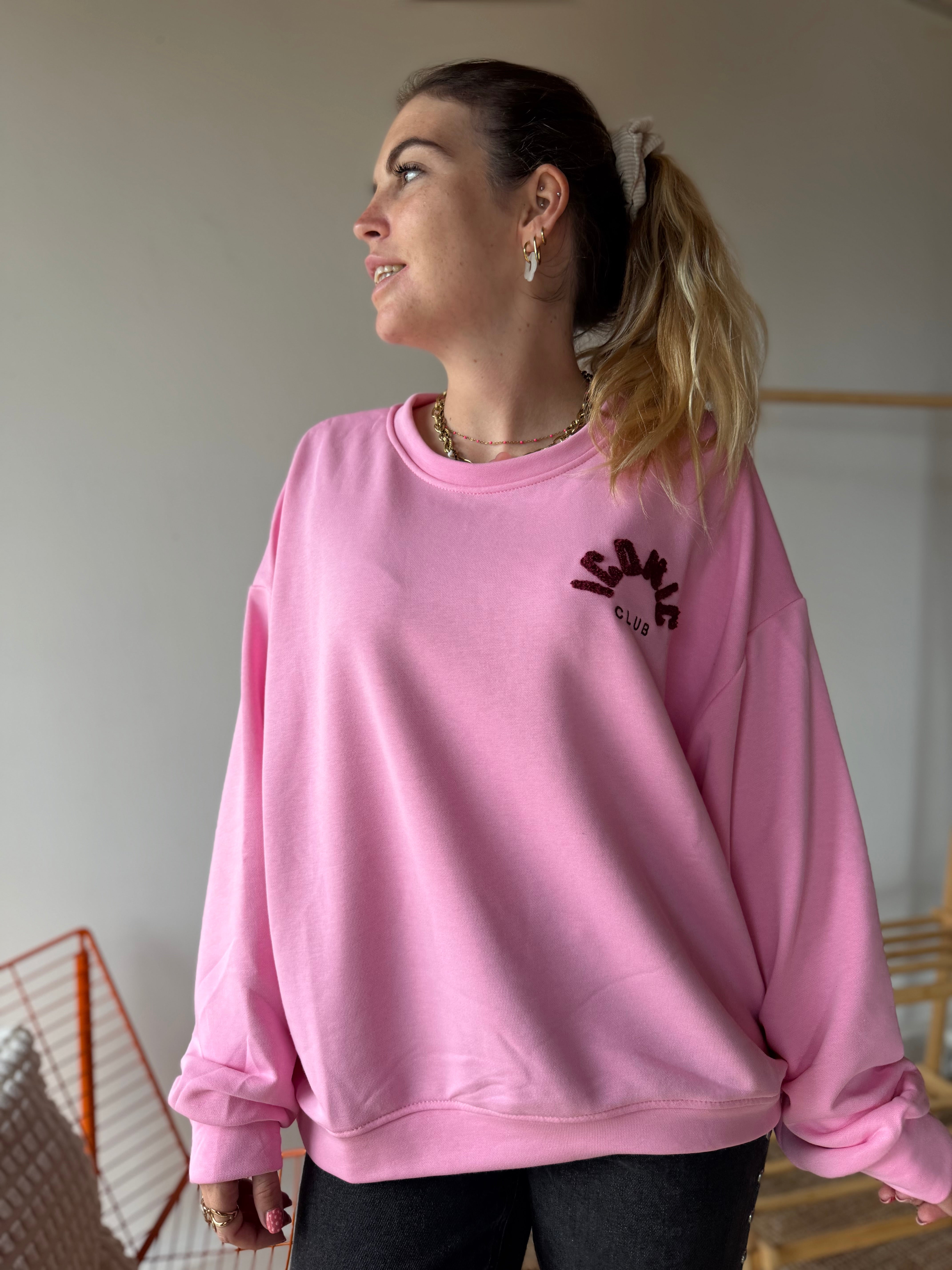 Sweat ICONIC CLUB Rose