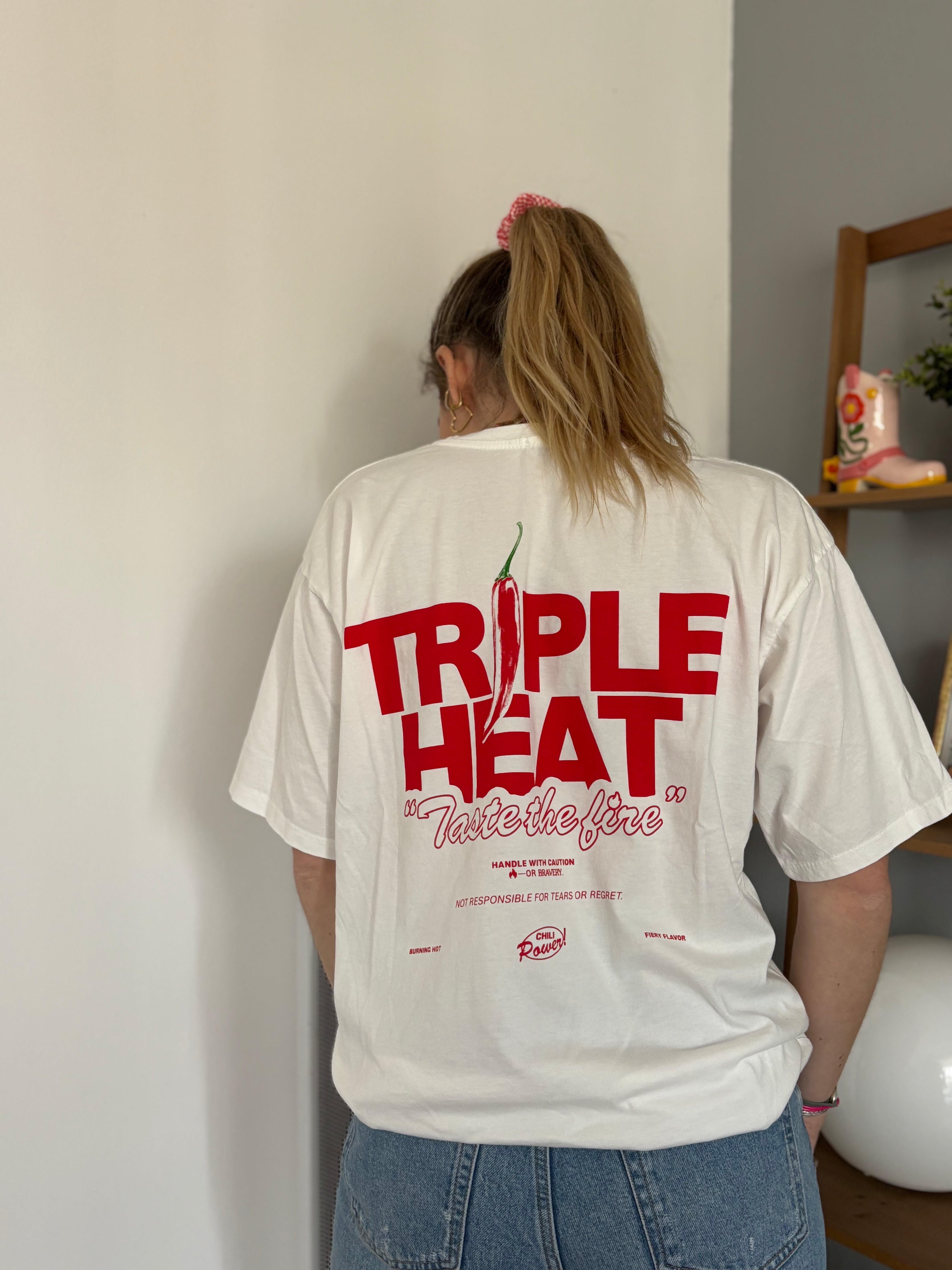 T-shirt TRIPLE HEAT Blanc •