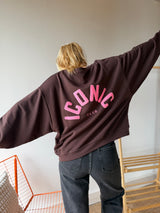 Sweat ICONIC CLUB Chocolat