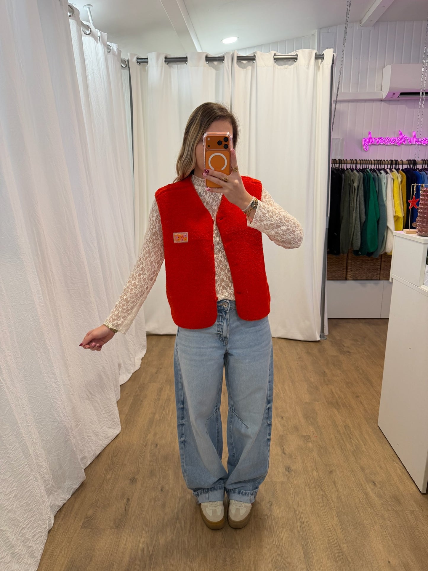 Gilet sans manches NINA Rouge