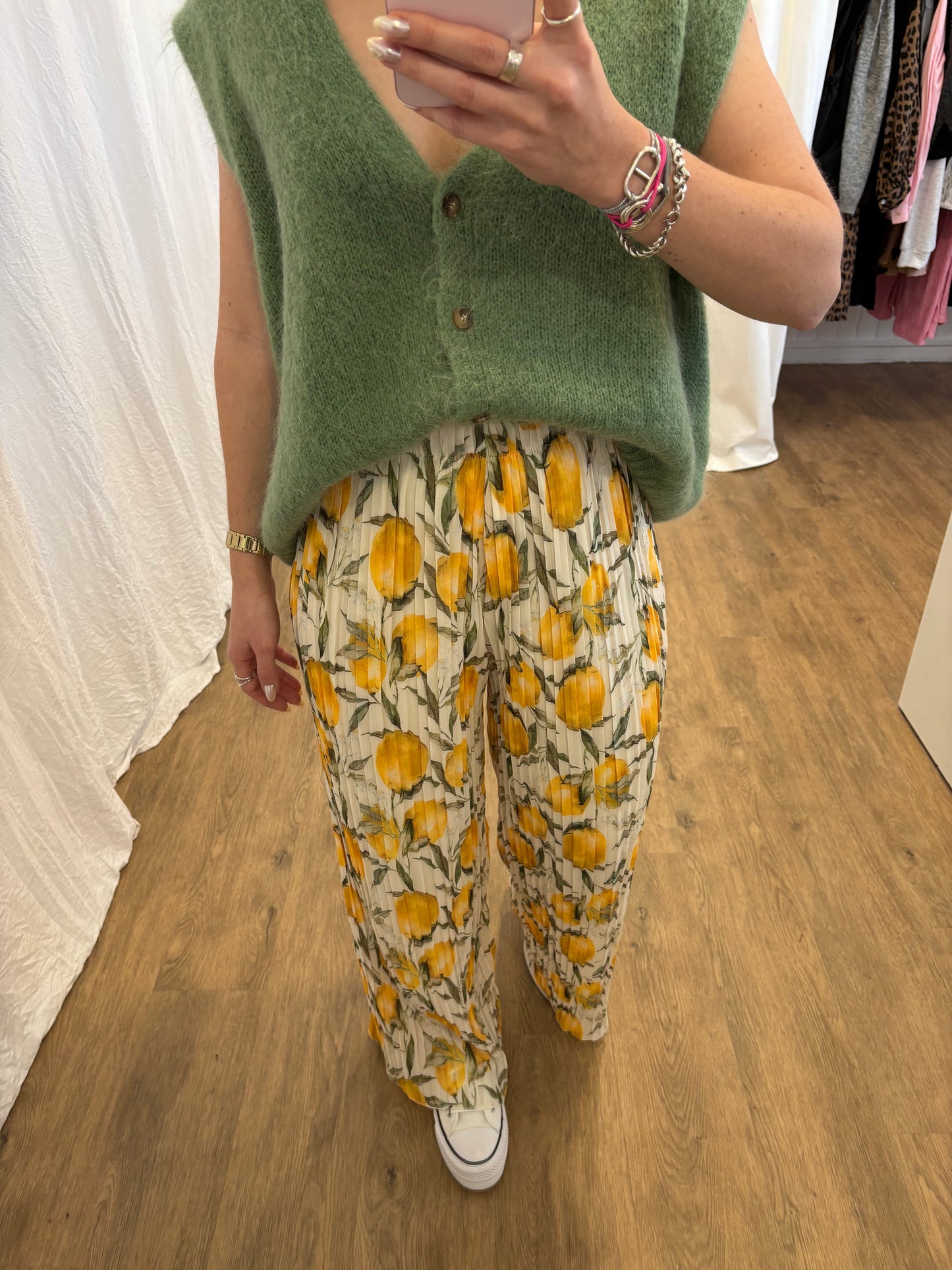 5 - Pantalon plissé BILI Citrons