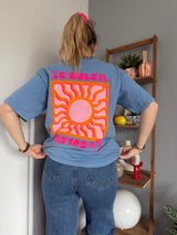 T-shirt SOLEIL Bleu Jean (NEW FLUO)