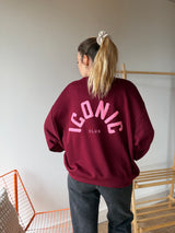 Sweat ICONIC CLUB Bordeaux