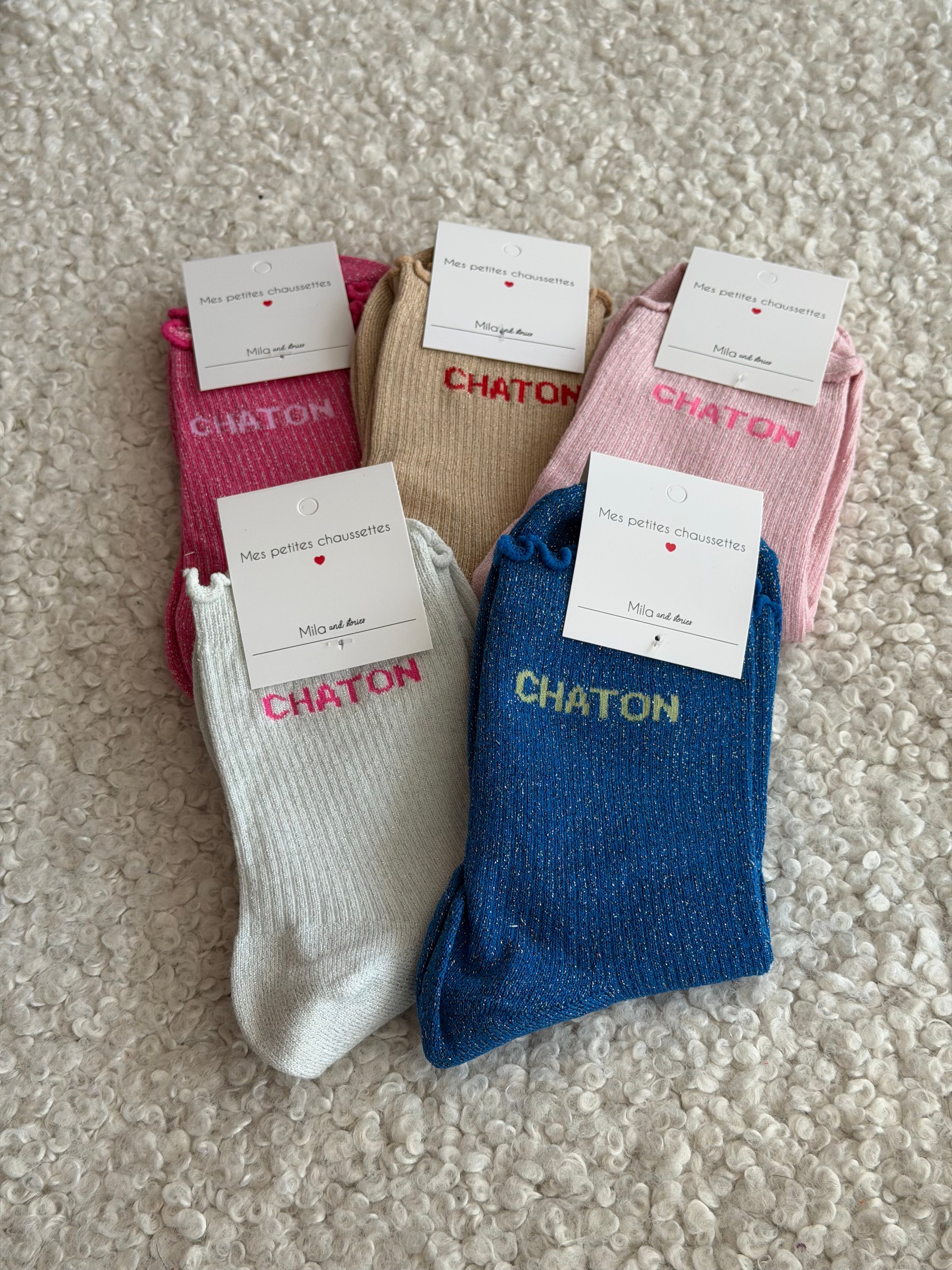 Chaussettes montantes CHATON