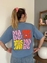T-shirt MADE FOR MORE Bleu ••