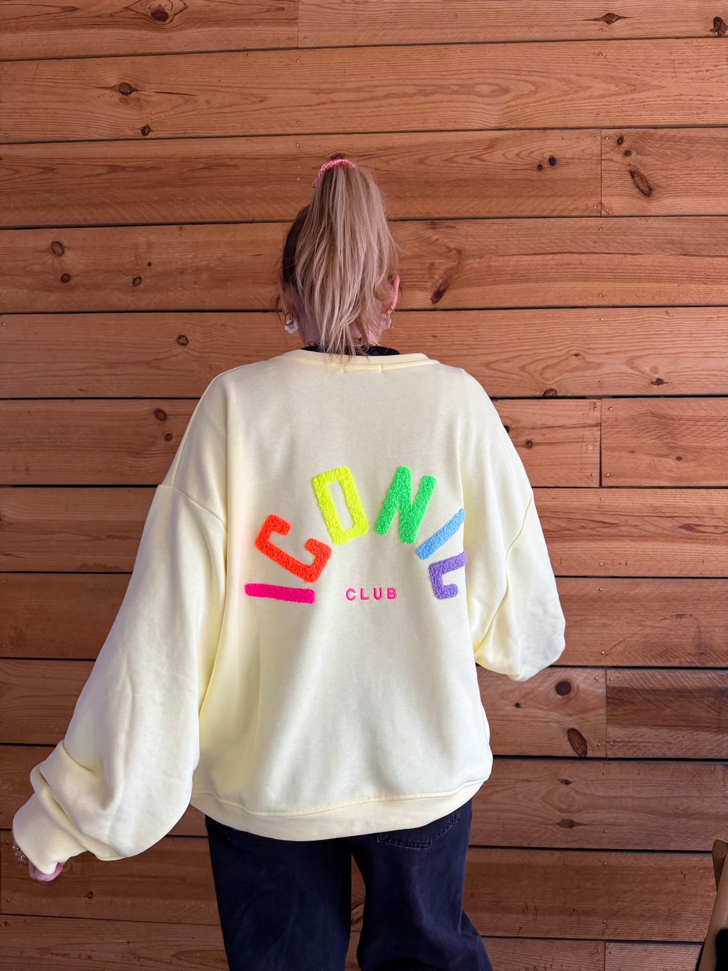Sweat ICONIC Jaune + Multicolore